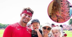 De kinderen van Patrick en Brittany Mahomes hebben hun eigen kerstbomen